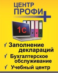 Логотип компании Профи+, центр